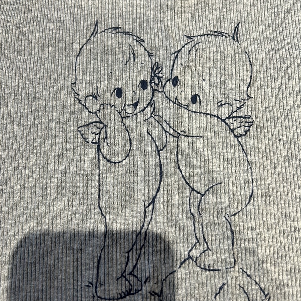 Brandy Melville Grey Graphic Tank - Picture 2 of 3